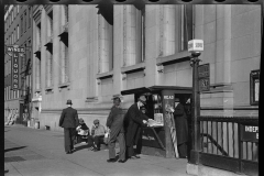 2718_News-stand and subway, Eighth Avenue, New York City