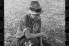 2794_Member of threshing gang taking a break  , Frederick, Maryland