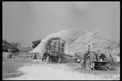 2800_ Job nearly finished , wheat threshing ,  Frederick, Maryland