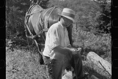 2812_Collecting lumber for pulpwood on Kinneys' farm, Eden Mills, Vermont