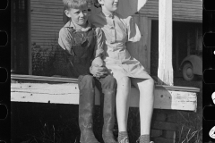 2851_part of McNulty family on their farm,  Kirby, Vermont