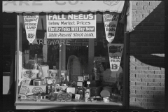 3040_Hardware store window, Crosby, North Dakota .