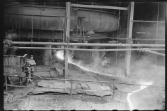 3104_Possibly  iron running off into a test mould ,  Blast Furnace, Pittsburgh, Pennsylvania