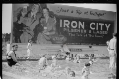 3148_ 'iron City'   by  'Homemade' swimming pool for steelworkers' children, Pittsburgh, Pennsylvania