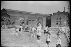 3157_ Homemade swimming pool built by steelworkers for their children, Pittsburgh, Pennsylvania