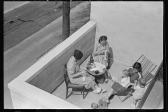 3376_Family on  their terrace , Greenbelt, Maryland