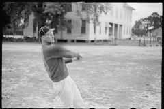 3439_ Ball (baseball) game  at Irwinville Farms, Georgia