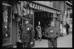 3483_Street scene , Policeman on patrol, South Omaha, Nebraska