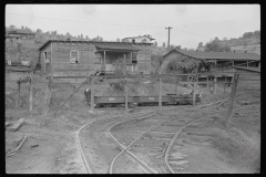 3558_Coal miners changing a  motor. Chaplin, West Virginia