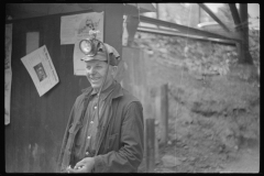 3559_Smoking  before going into the mine .  Maidsville, West Virginia