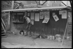 3560_Coal miner preparing for his next shift in the mine. Maidsville, West Virginia