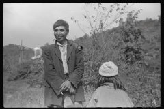 3583_Mexican coal miner and child. Bertha Hill, Scotts Run, West Virginia