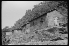 3891_Washing clothes alongside  highway by  Gauley Bridge