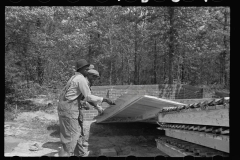 3927_Wall of prefabricated house Roanoke Farms Project, North Carolina