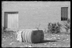 3947_Cotton bale  in  storage yard, Enfield, North Carolina