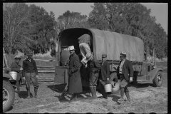 2683_Trucks used in planting operations, Withlacoochee Land Use Project, Florida