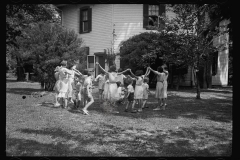 0307_Children in middle-class American  garden, Washington, D.C.