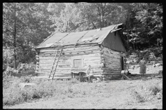 0398_Typical cabin and state of repair , Garrett County, Maryland