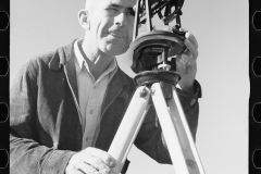 0407_Surveyor using theodolite, Garrett County, Maryland