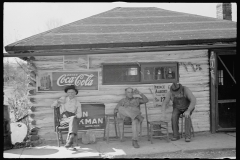 0414_Noon-day rest  front of lunchroom  Helmsburg, Indiana