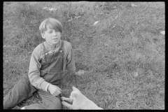 0419_Boy from large  family receiving relief, Brown's County