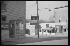 0452_Drug store and street corner, Nashville, Indiana