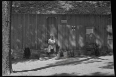 0613_Cook taking a rest outside Barracks kitchen