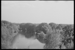 0897_Tranquil river scene , possibly Au  Sable river, Michigan