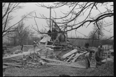 1191_On-site concrete for bridge building . Location unknown