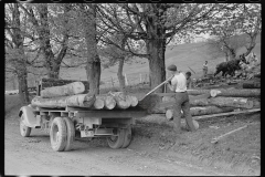 1804__Loading truck with  felled timber ,  possibly Vermont