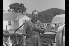 1984_Farmer with mechanical seed drill and pair of horses,