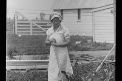 2022_ Wife tending domestic vegetable plot , Wabash Farms ,