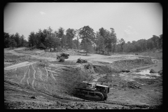 2114_ Construction work on  disposal plant site , Greenbelt, Maryland