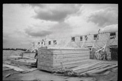 2119_ Timber storage prior to construction, Greenbelt, Maryland