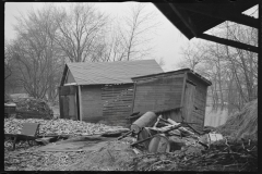 2341_Flood debris in yard of resettlement client.  Hatfield, Massachusetts