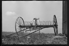 2429_Hayrake on farm near the Greenhills Project, Cincinnati, Ohio