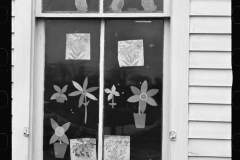 2487_Children's art work in  the window of a school, Jackson, Ohio