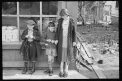 2505_Two well dressed boys with possibly elder sister , Jackson Ohio