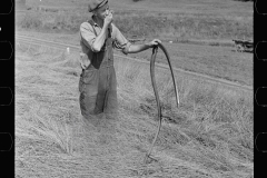 2820_ Sharpening a scythe, Windsor County, Vermont