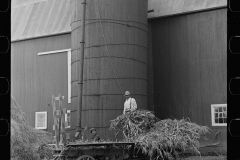 2864_Barn and silo on Anton Weber's farm, Tompkins County, New York State