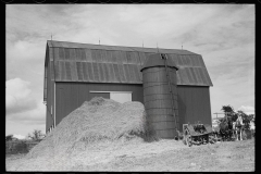 2868_Barn and silo on Anton Weber's farm, Tompkins County, New York State