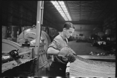 3112_Steelworker at galvanizing machine, Pittsburgh, Pennsylvania