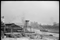 3120_Coal barges on Monongahela River, Pittsburgh, Pennsylvania