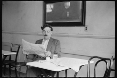 3124_A Greek steelworker in a coffee shop, Aliquippa, Pennsylvania