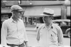 3139_ Steelworkers in the street ,  Aliquippa  , Pennsylvania