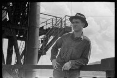 3149_Steelworker in Pittsburgh steel mill, Pennsylvania