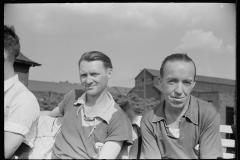 3151_Steelworkers enjoying the sun  on their day off, Pittsburgh, Pennsylvania