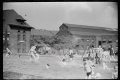 3158_Homemade swimming pool built by steelworkers for their children, Pittsburgh, Pennsylvania