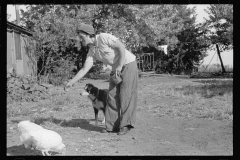 3464_Woman  who operates large farm with help of her sister and a rehabilitation loan. Coffey County, Kansas