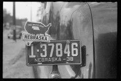 3485_Nebraska , 'white spot' licence plate.